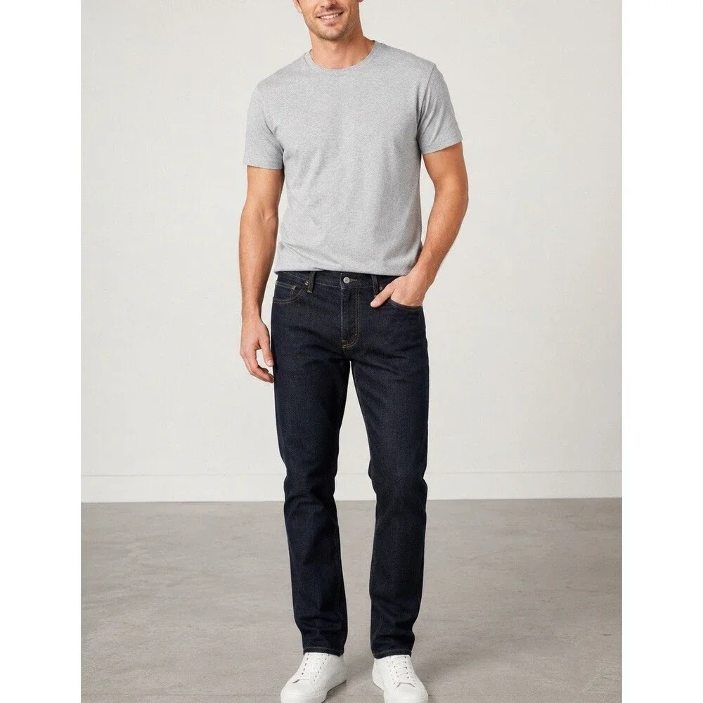 Levi’s 512 Men’s Slim Taper Jeans Dark Wash Stretch Denim 38x32 NWT